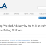 Strong-Worded Advisory by the MIB on Advertisements of Online Betting Platforms