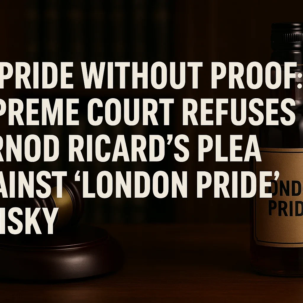 No Pride Without Proof: Supreme Court Refuses Pernod Ricard’s Plea Against ‘London Pride’ Whisky