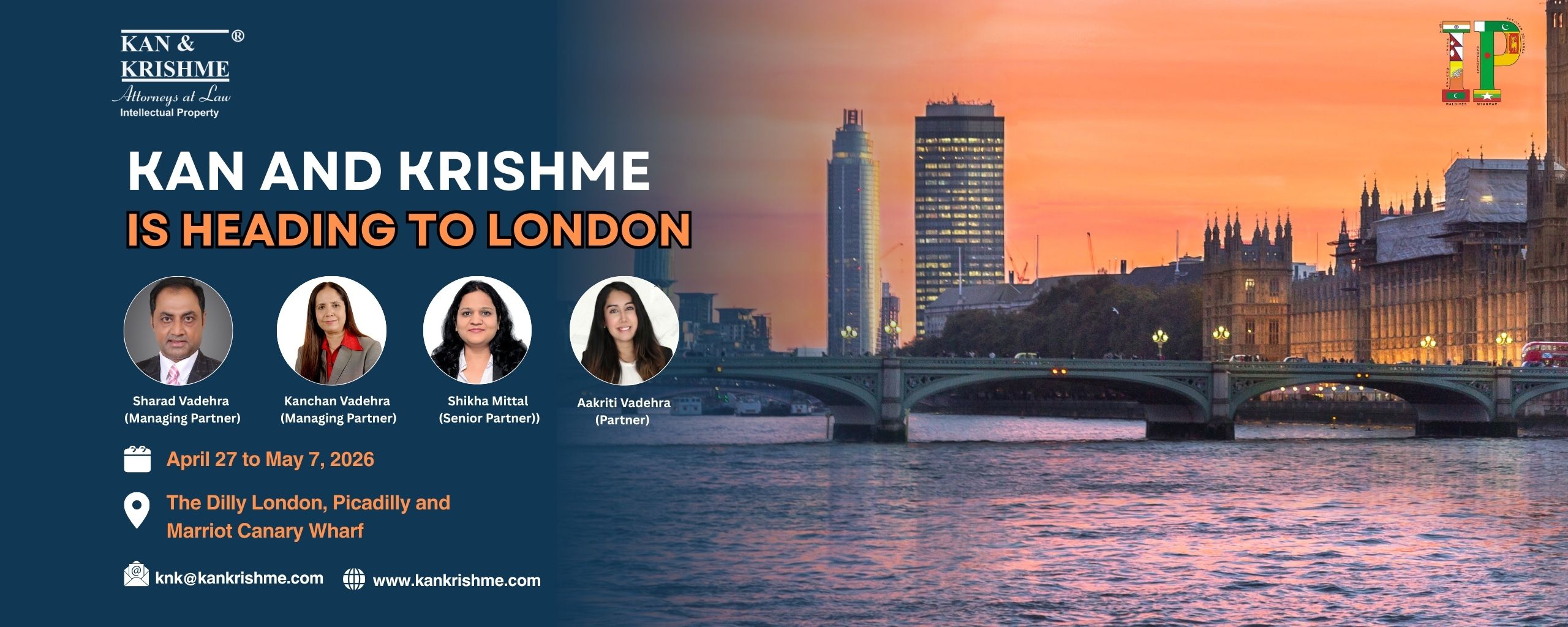 Kan & Krishme is Heading to London — April 27 to May 7, 2026