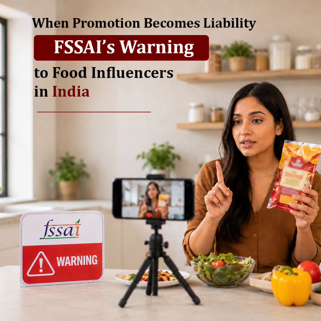 When Promotion Becomes Liability: FSSAI’s Warning to Food Influencers in India