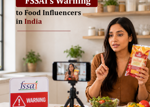 FSSAI’s warning to food influencers highlights misleading claims, advertising compliance and the legal responsibility of promoting food products.misleading food advertisements in India, FSSAI rules for influencers, food advertising laws in India